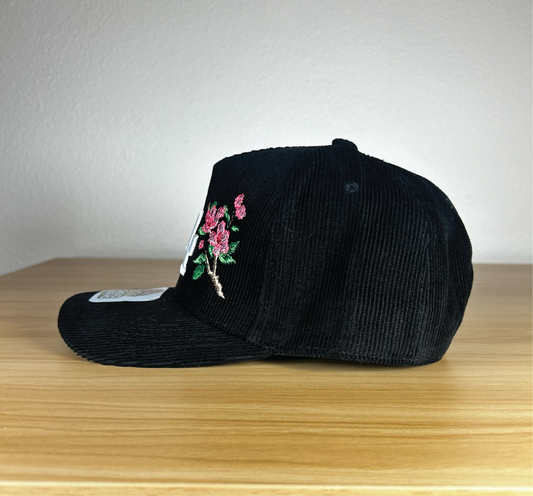 LA Cherry Blossom - Black Corduroy