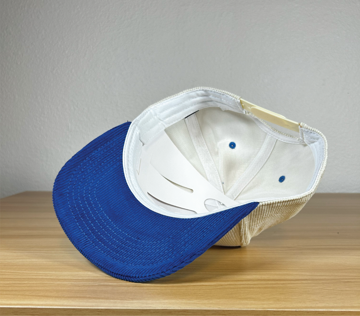 LA Cherry Blossom - 2 Tone Blue Corduroy